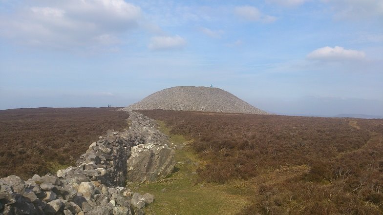 Maeve's Cairn Sligo research energies with Lecher antenna