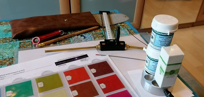 Work in progress: Lecher antenna and colour Harmonies and Schuessler Salts