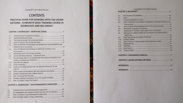 Practical Guide for Dowsing with the Lecher Antenna Contents