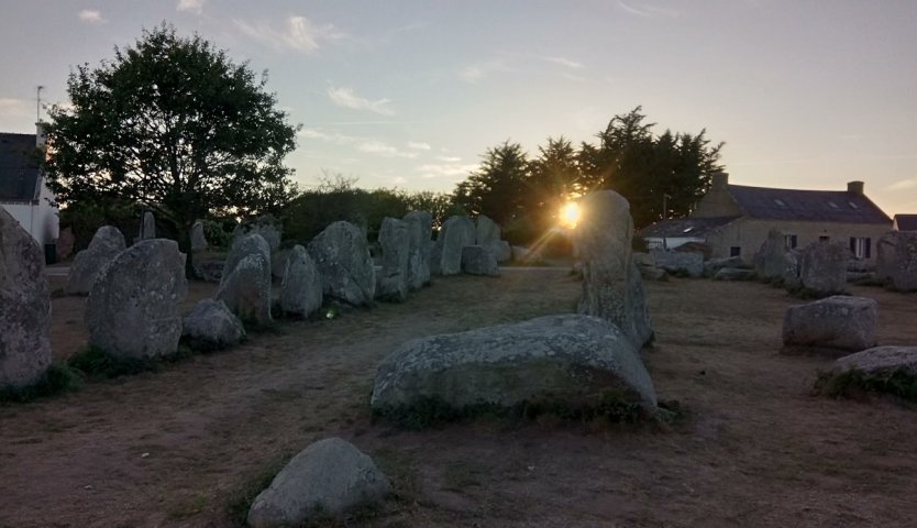 Erdeven alignments near Carnac Brittany